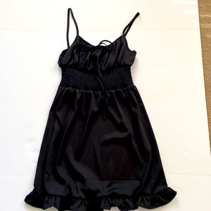 Black silky Summer Dress